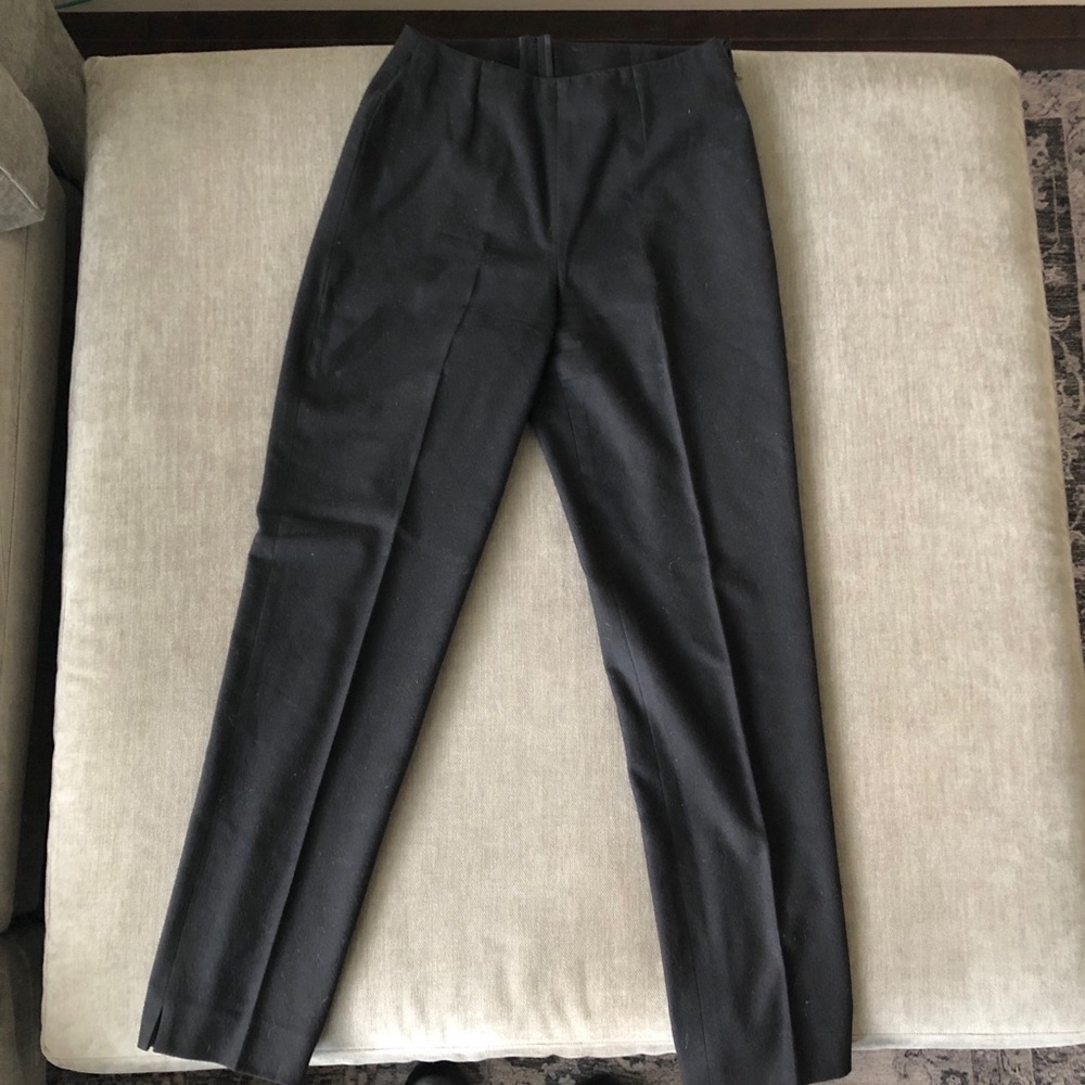 Bogner Cashmere/Wool Side-zip Pants  - Black - Sz4